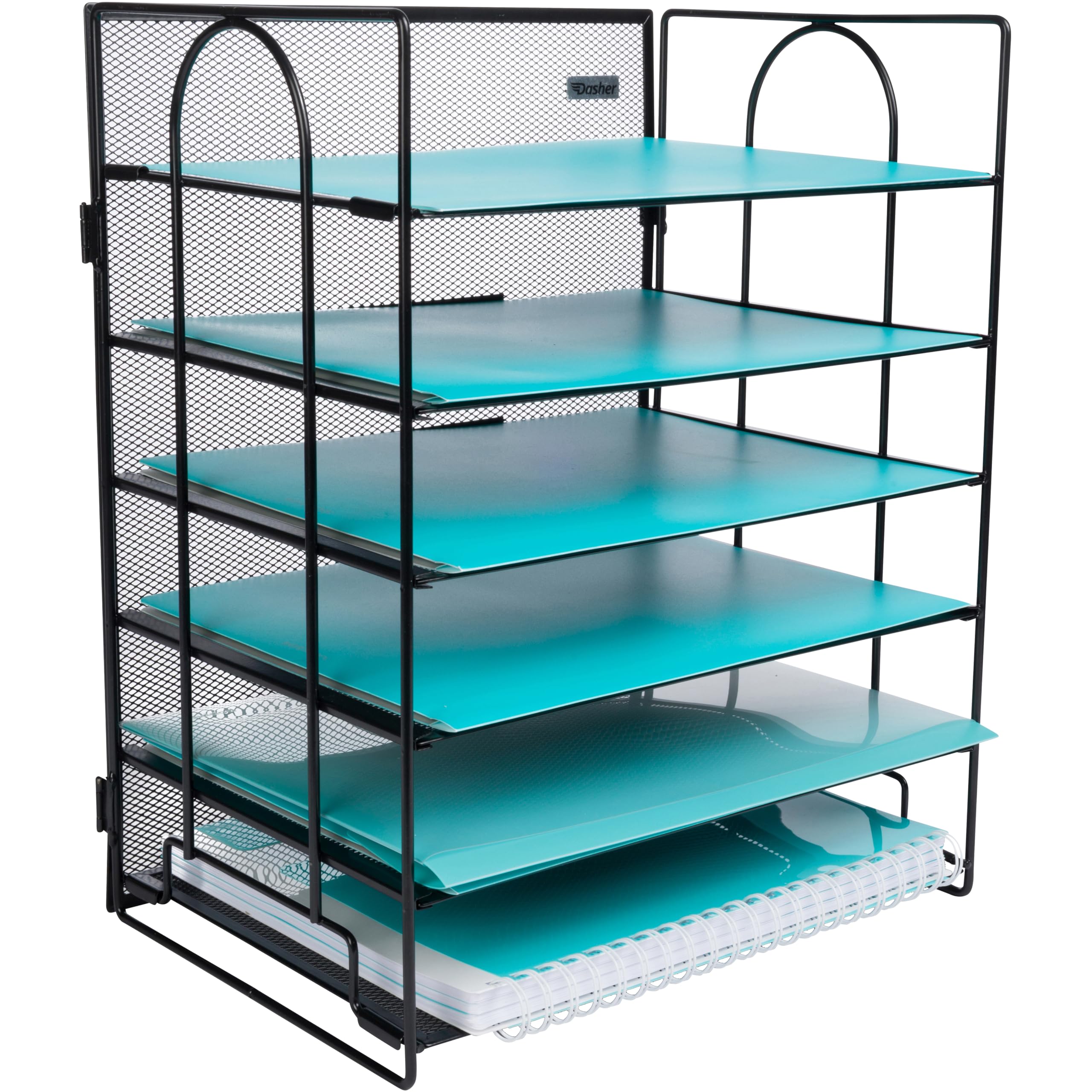 Desk Organiser with 6 Tiers, Paper Tray for Office Supplies, Letters, Billls, Folders, Files, Binders. Desk Organizers and Accessories for Home, Office, School. Workspace Organization with Style