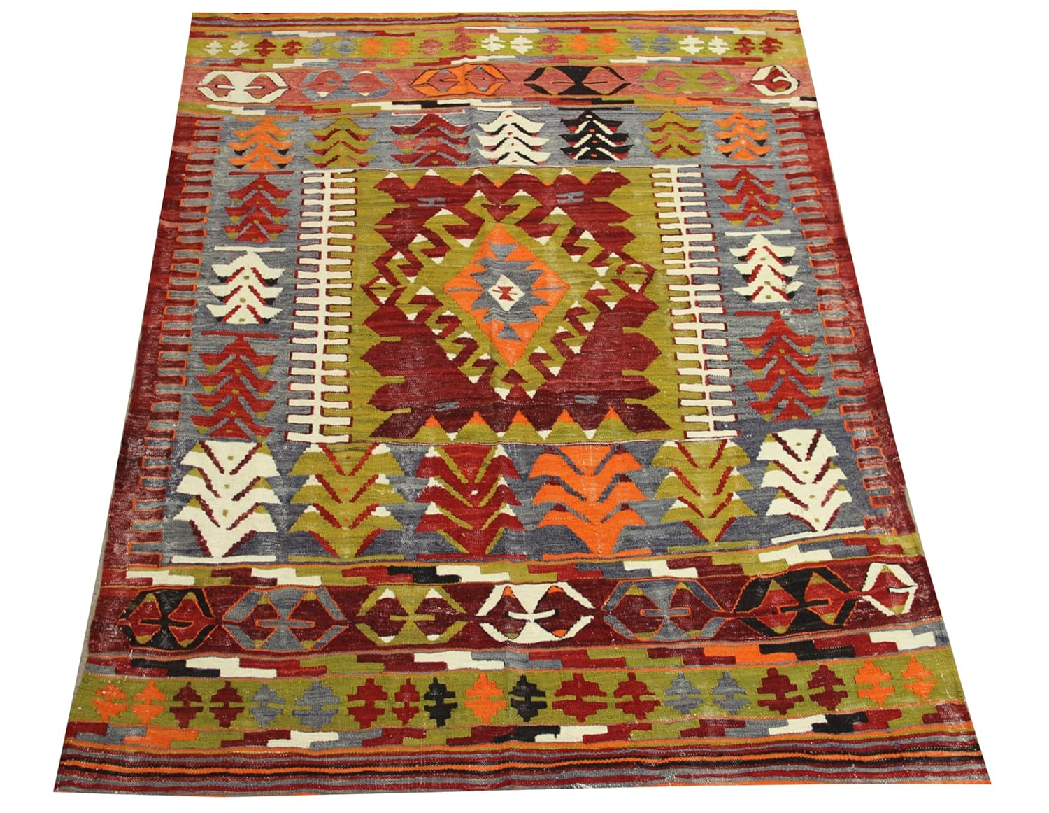 Oriental Small Kilim rug 5,1x3,9 feet Area rug Old rug