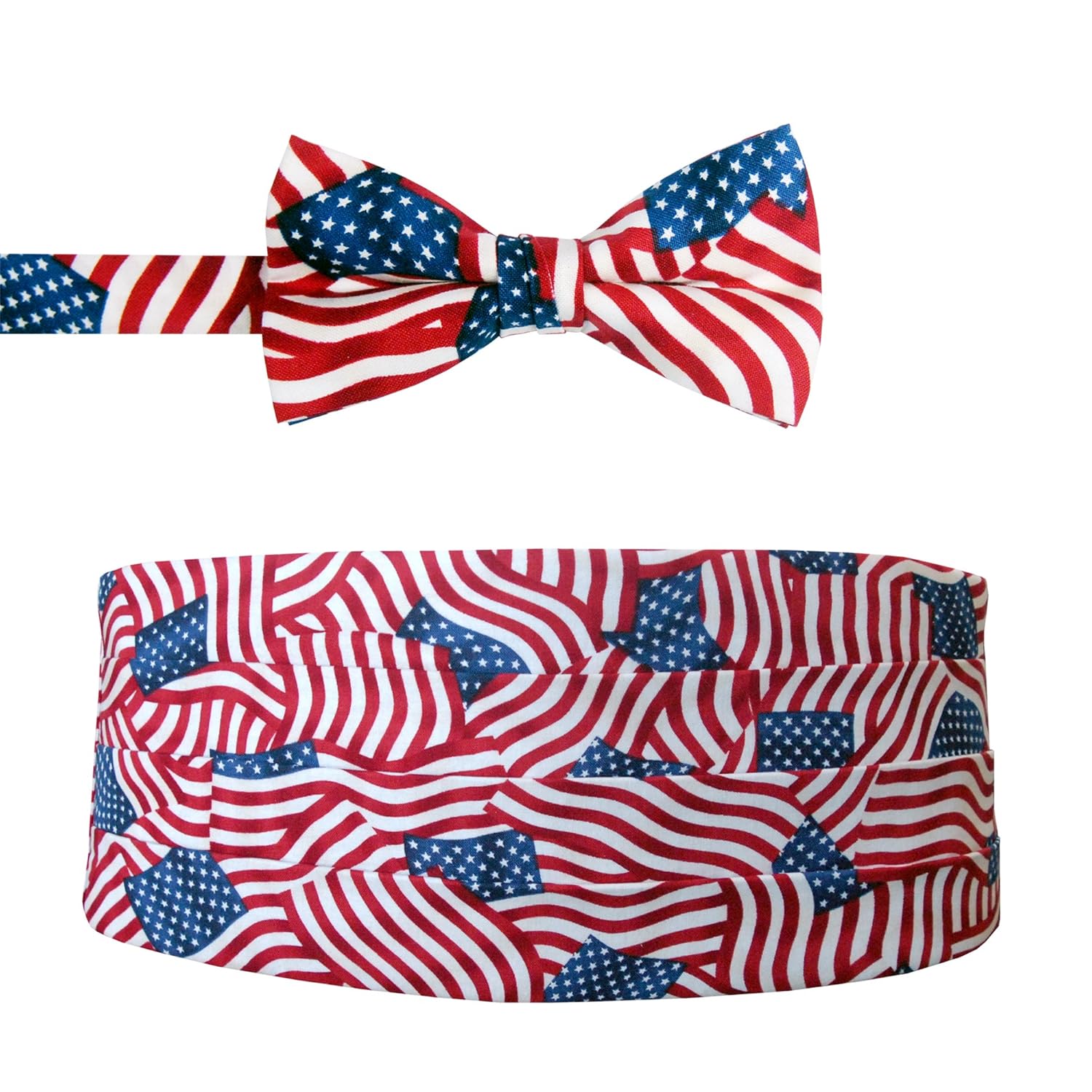 American Flag Bow Tie & Cummerbund Clothing