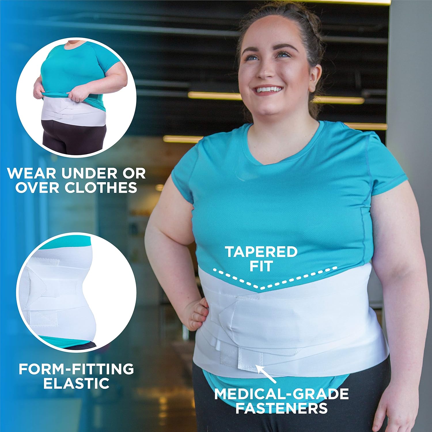 BraceAbility Plus Size XL Bariatric Back Brace - Extra Large Big and Tall Lumbar Support Girdle for Obesity Lower Back Pain in Extra Large, Heavy or Overweight Men and Women (Fits 45"-50"): Industrial & Scientific