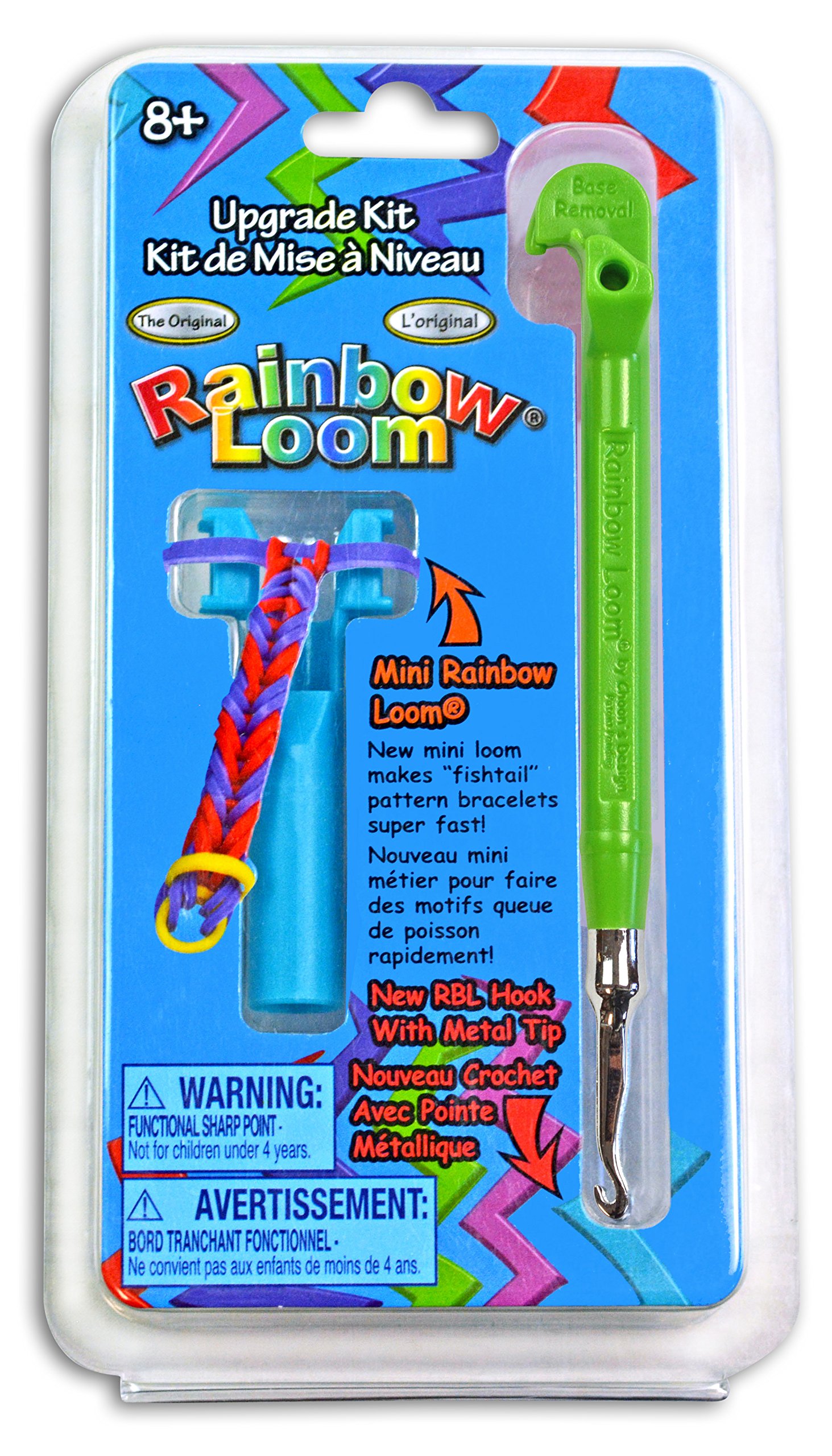 Rainbow Loom Metal Hook Tool Upgrade Kit with Anti Counterfeit Code (Green)