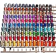 80 Cones Polyester Embroidery Thread - 1100 Yards Each, 78 Colors Plus Bobbin Thread For Janome, Brother, Singer Machines