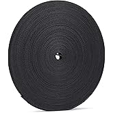 XINYIBO 1/2 inch Reusable Fastening Tape Cable Ties Double-Sided Hook-and-Loop Cable Management Tape (Black 25 Yards)