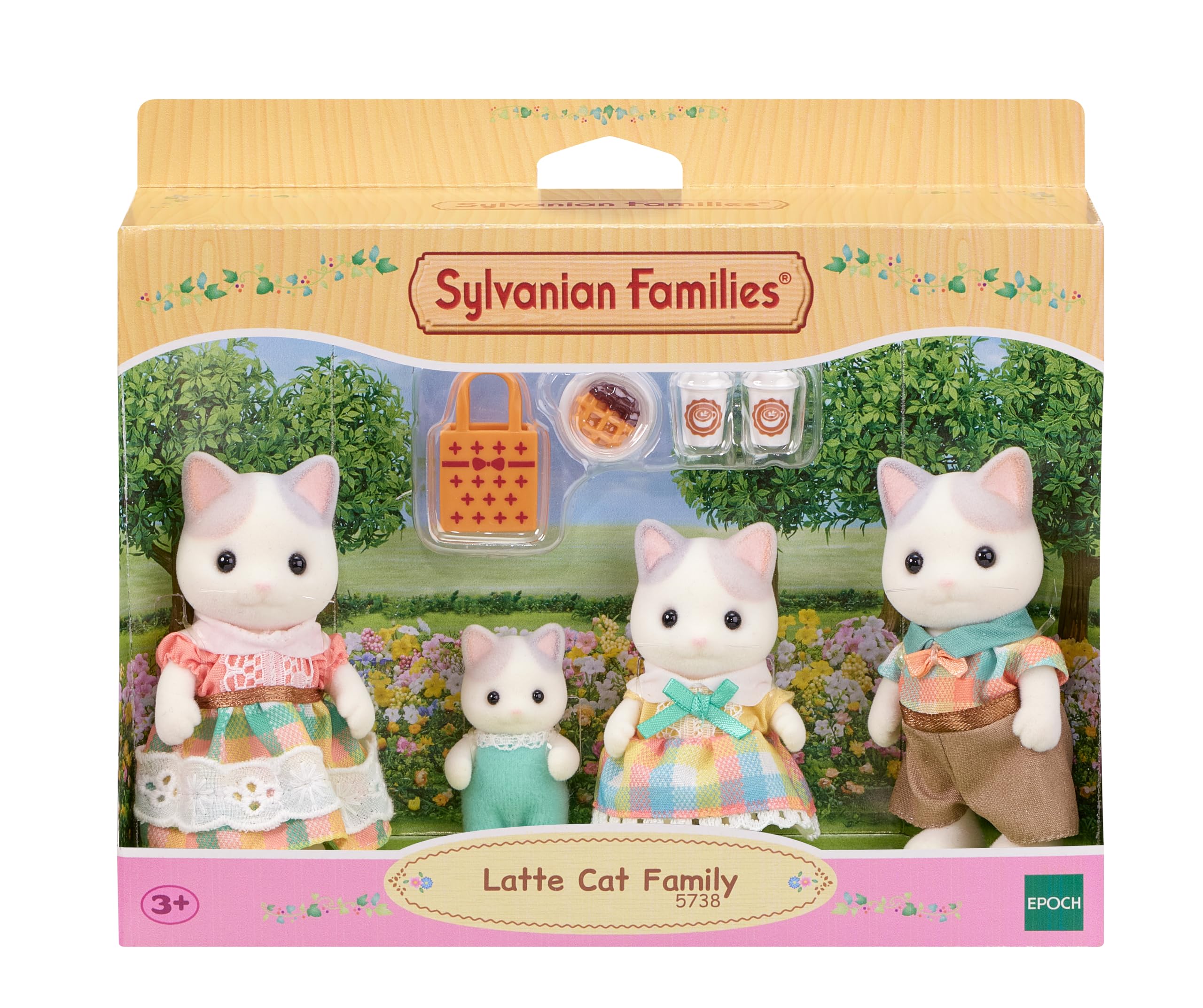 Sylvanian Families - 5738 Latte Cat Family - Dollhouse Playsets
