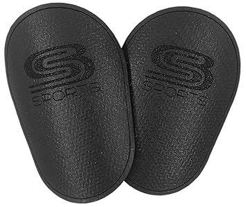 SB Sports ® Mini Schienbeinschoner-Polster | 3D-Carbon | leicht, klein, dünn, weich und bequem | flexibel | Rutschfest | Kind