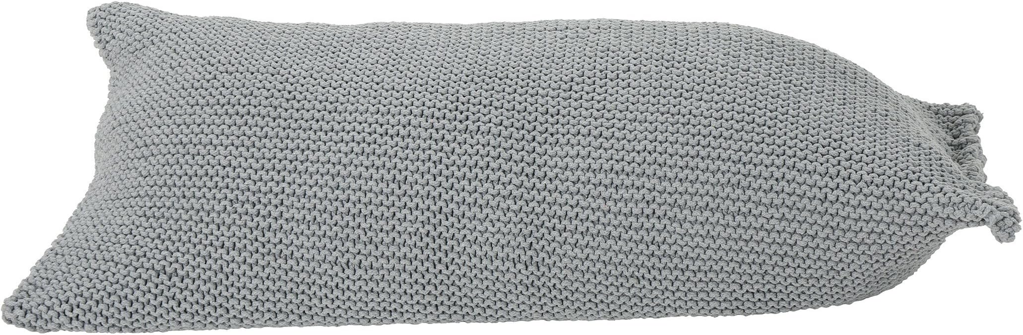 Christopher Knight Home Sewell Knitted Cotton Bean Bag, Light Gray