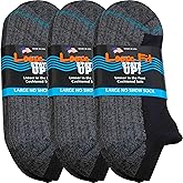 Loose Fit Stays Up Cushioned No Show Socks (Pack of 3)