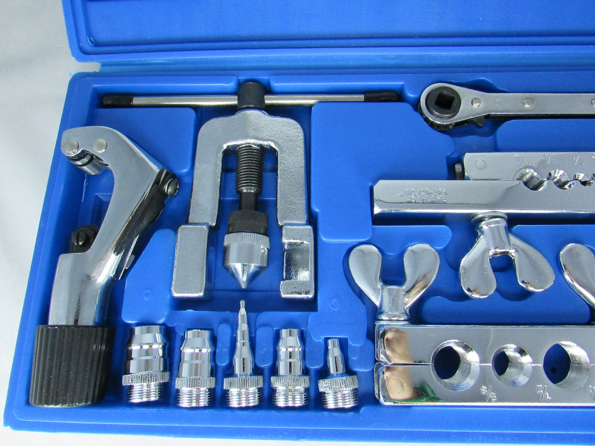 FT278 Flaring & Swaging Tool Kit 45 Degree for Soft Copper Tubing, Plus Ratchet Wrench and Tube