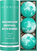 New Miuz Menthol Fizzing Eucalyptus Peppermint Epsom Salt Bath Bomb Sore Muscle view 1