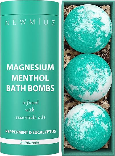 New Miuz Menthol Fizzing Eucalyptus Peppermint Epsom Salt Bath Bomb Sore Muscle