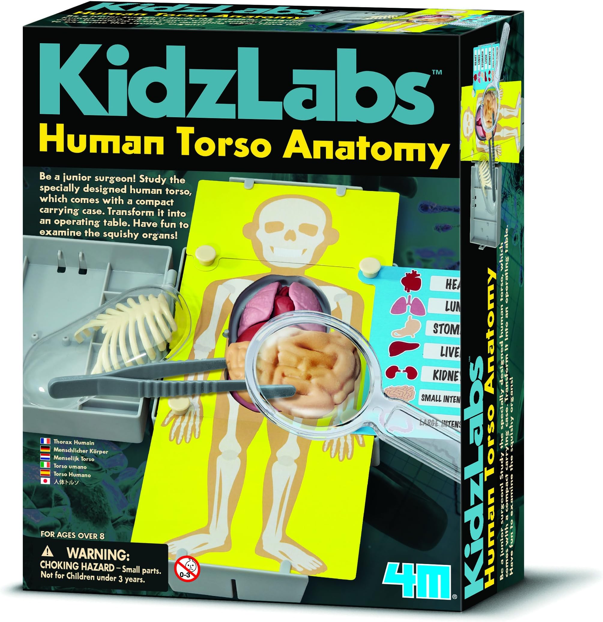 Human Body Science Kit Suitable for 6 year old Great Toy Gift Present Learn at Home Biology Experiments Christmas Xmas Birthday Game Hands On Learning Experiment Girls Girl Kids Childrens