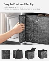 SONGMICS Storage Boxes Set of 6 26x26x28 cm Non-Woven with Handles view 7