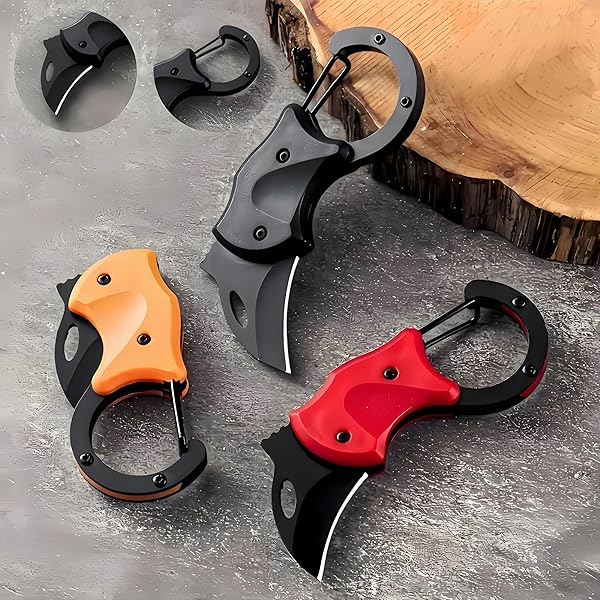 3 PACK SMALL POCKET KNIFE – FATHER’S DAY GIFTS FOR MEN, DAD, HUSBAND | 1.43 INCH BLADE EDC MULTI-TOOL FOR CAMPING, HIKING, FISHING, BBQ & DAILY USE | COMPACT, PORTABLE WITH KEYCHAIN CLIP