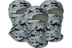 QINGLONGLIN Balaclava Ski Mask 3 Pieces Full Face Cover for Men and Women Breathable Full Face Mask for Skiing Outdoor Sports