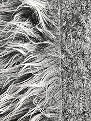 Shaggy Plush Faux Fur Fabric Precut Strips Fluffy