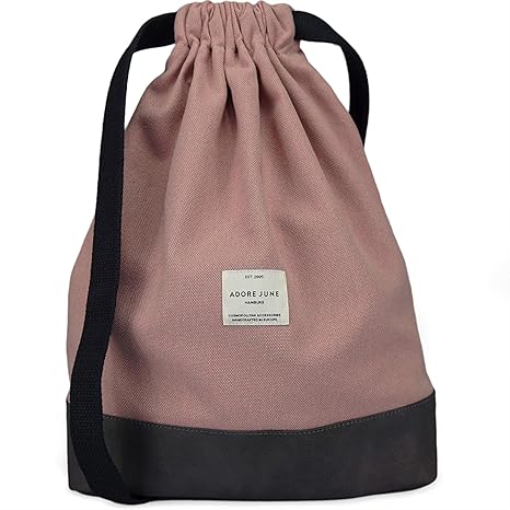 Adore June Daypack Bob Moderner Rucksack Turnbeutel Gymsack für Sport, Reisen und City, Gefütterter Damen & Herren Sportbeute