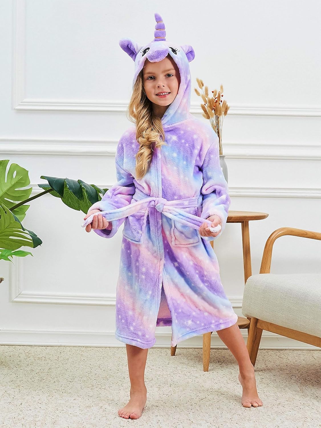 Unicorn Bathrobe Matching Doll & Girls, Unicorn Gifts for Girls: Clothing