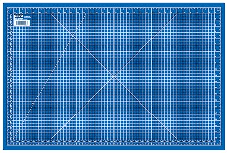 Pavo 8002931 A1 Schneidematte Schneideunterlage, 900 x 600 mm, blau