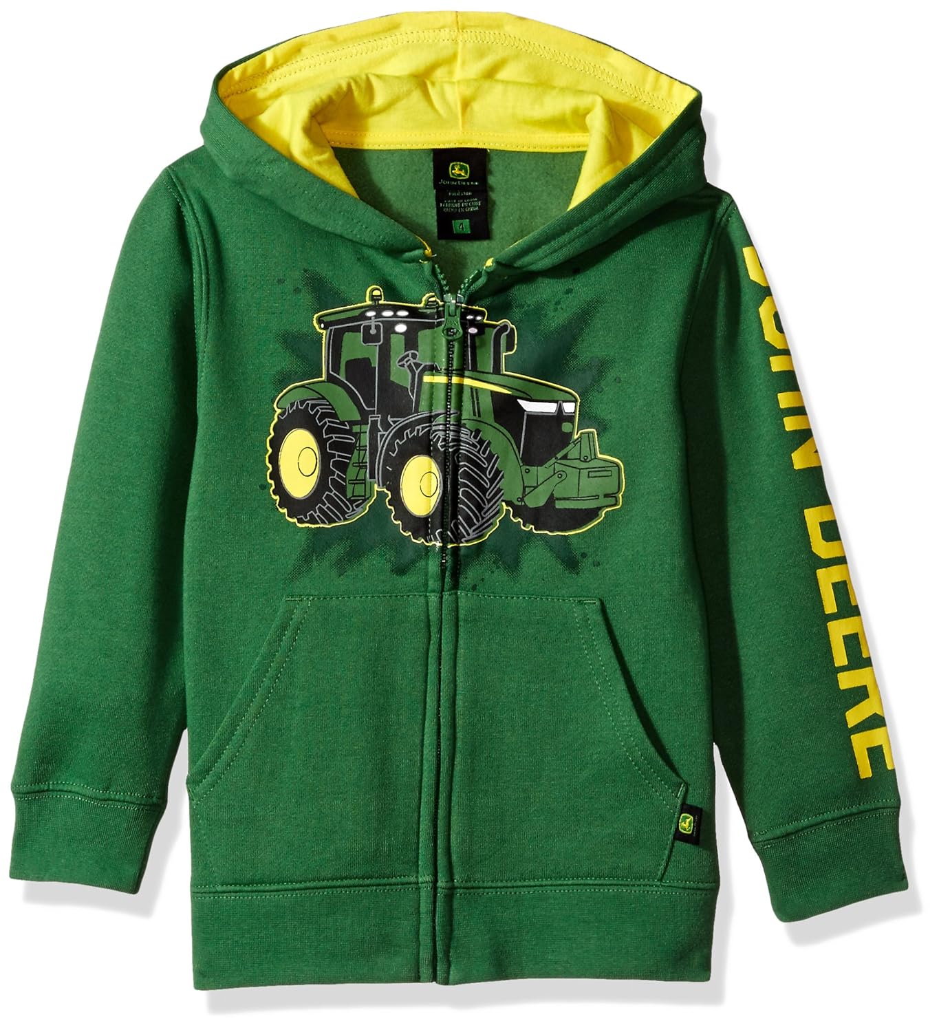 little boy on john deere tractor