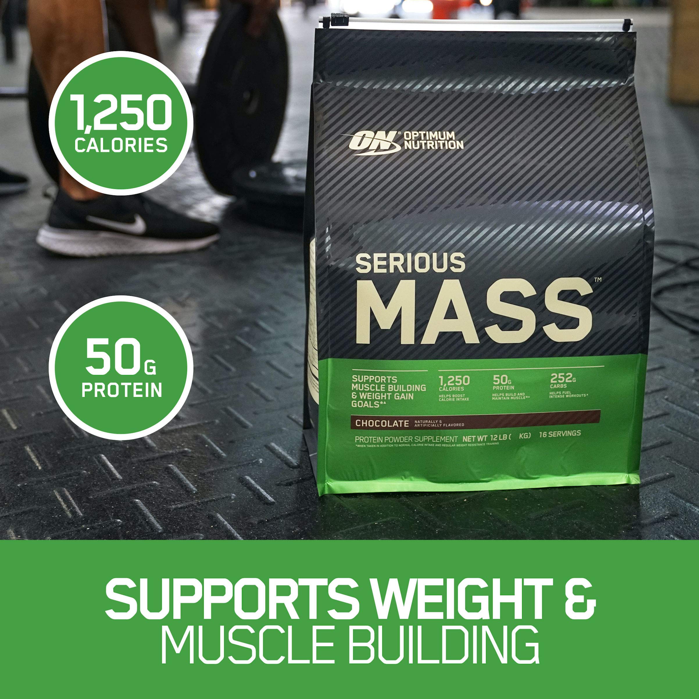 Optimum Nutrition Serious Mass Weight Gainer Protein Powder, Vanilla