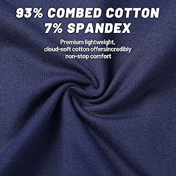 MIER Men Long Sleeve Soft Shirts Stretch Cotton T