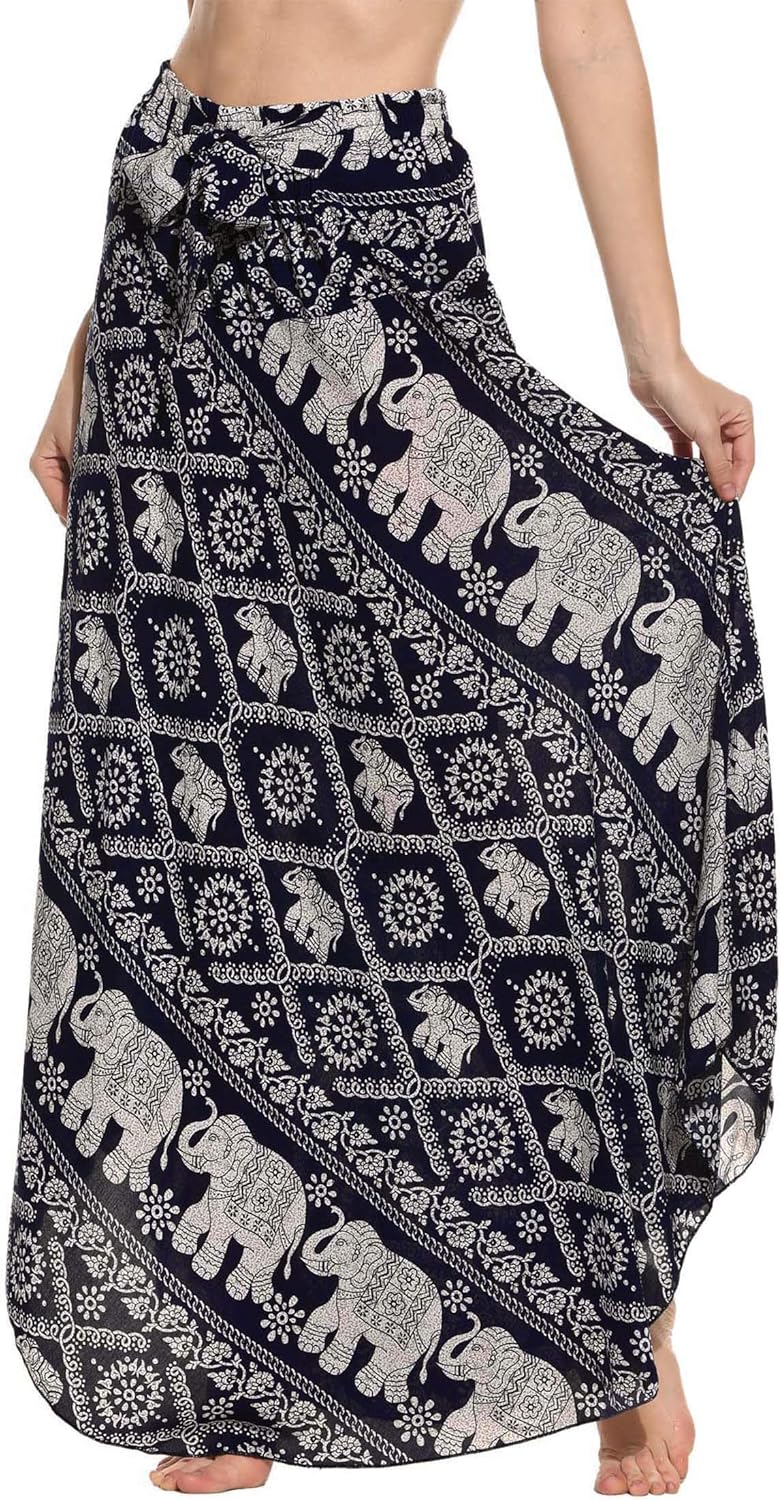 long boho maxi skirt