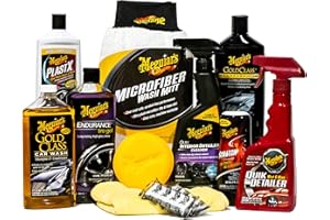 Meguiar's Complete Car Care Kit - The Ultimate Car Detailing Kit for a Showroom Shine - Includes Products for Cleaning and Detailing for the Interior and Exterior of your Car or Truck