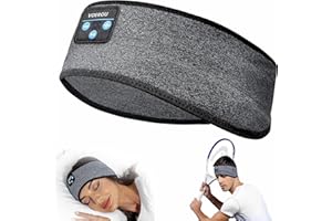 Voerou Sleep Headphones Bluetooth Headband, Comfy Band Wireless Headphones,Sleeping Headphones with Stereo Speakers-Cool Tech Gifts for Men Women,Perfects for Workout,Running,Yoga,Travel