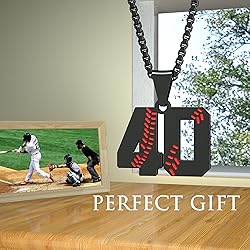 Suweibuke Inspiration Baseball Necklaces Baseball