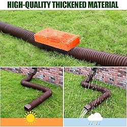 2 Pack Rain Gutter Downspout Extensions, Upgraded