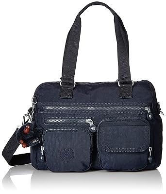 Kipling Mara Satchel, Removable, Adjustable Crossbody Strap, Zip Closure, True Blue