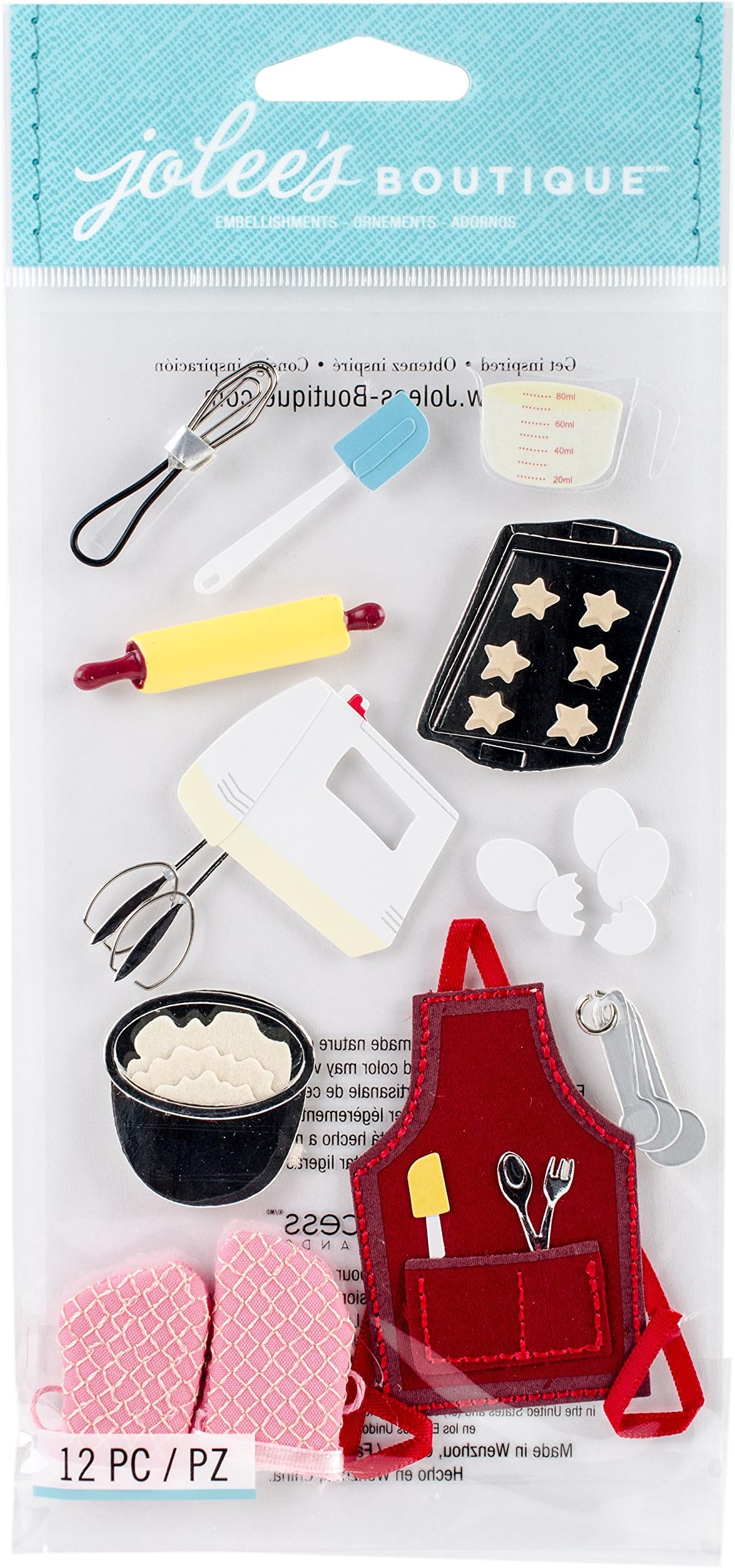 Jolees Boutique Dimensional Stickers-Baking