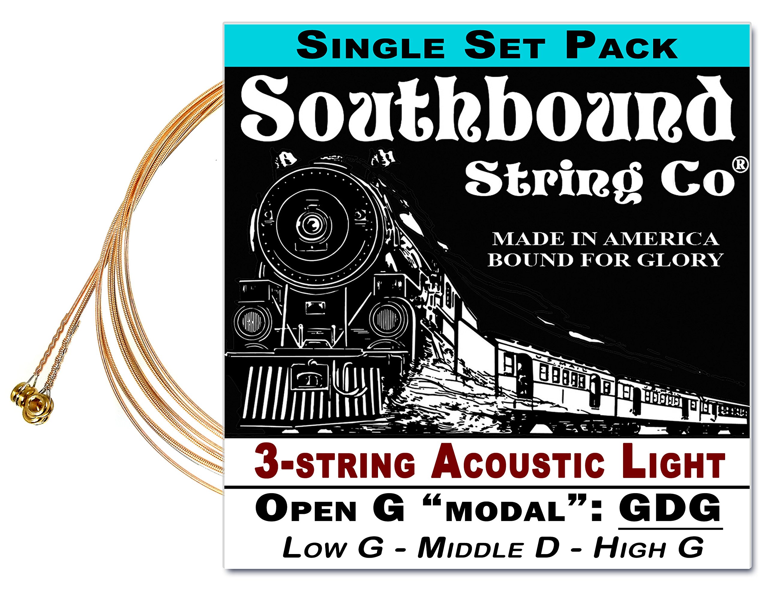 Photo 1 of 3-String Open G "GDG" Modal/Blues String Sets - Choose from 4 Set Varieties! (LMH)