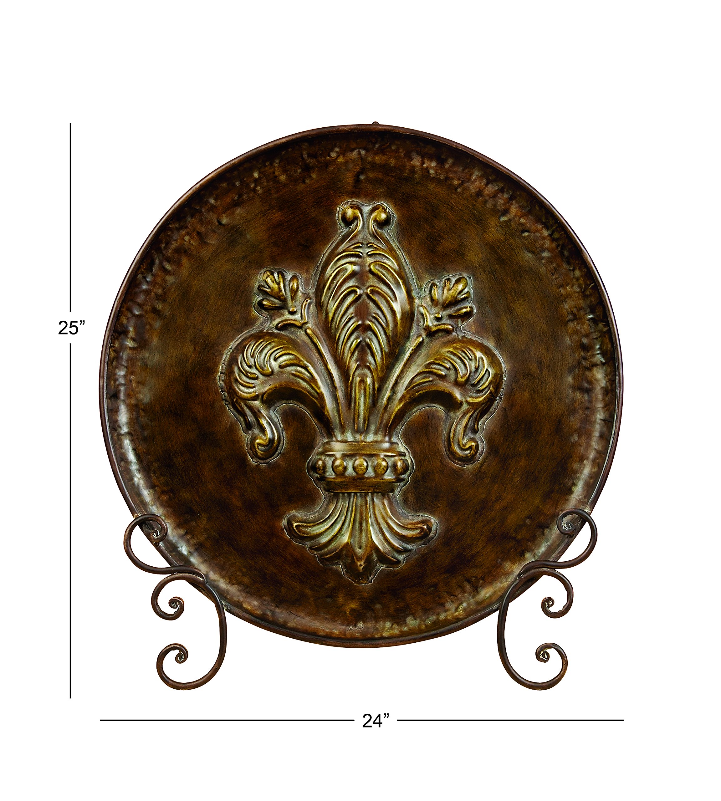 Deco 79 Rust Free Metal Plate with Stand