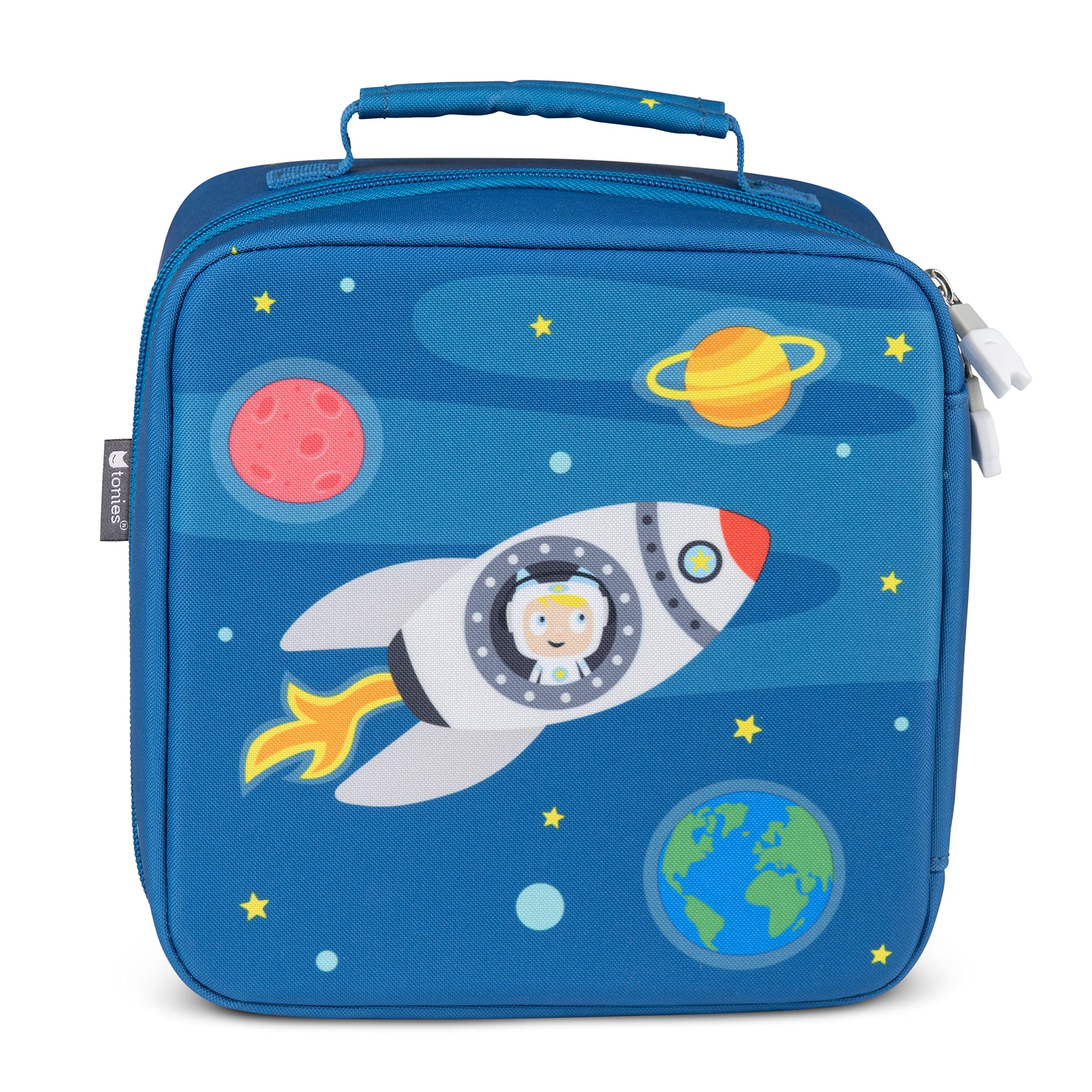 Tonies Carrying Case Max [Does Not Fit Toniebox] - Fun Stage and Storage for up to 14 Characters - Blast Off