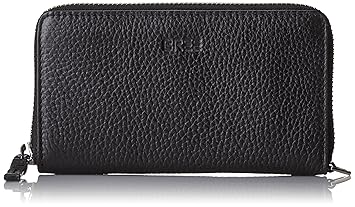 BREE Damen Liv 134, Black, Zipped Combi. Purse M Geldbörse, Schwarz, 2x8x15.5 cm