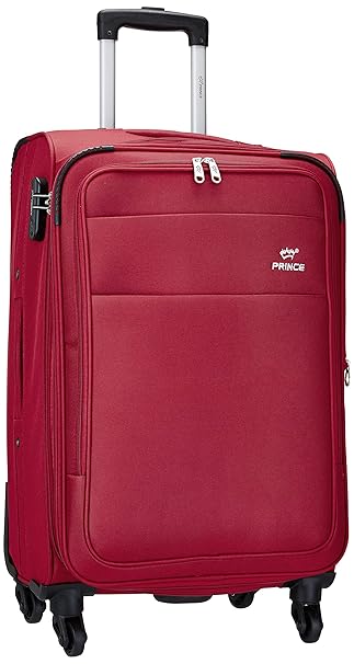 Princeware Bonn Polyester 68 cms Red Softsided Check-in Luggage (6733 -RD)