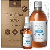 Premium Colloidal Silver 40ppm 500mL (17 fl oz) ● Optimal Concentration Formula, Smaller Particles, Better Results ● Laborato