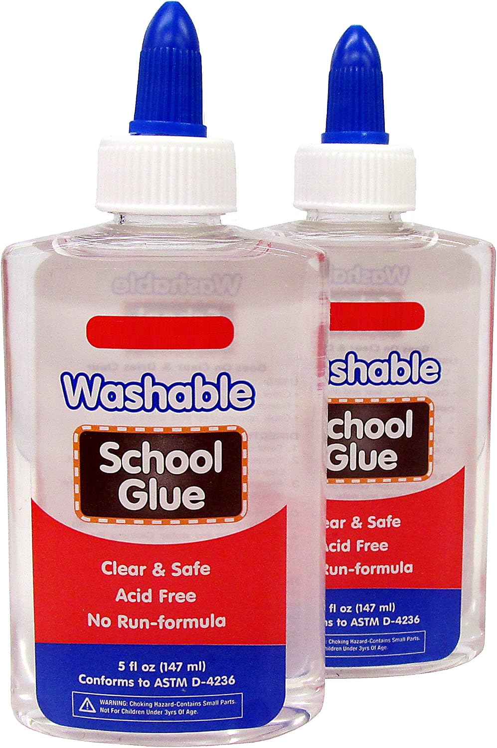 Amazon Com School Glue Clear Washable 5 Ounce Bottles Acid Free Set Of 2 Units