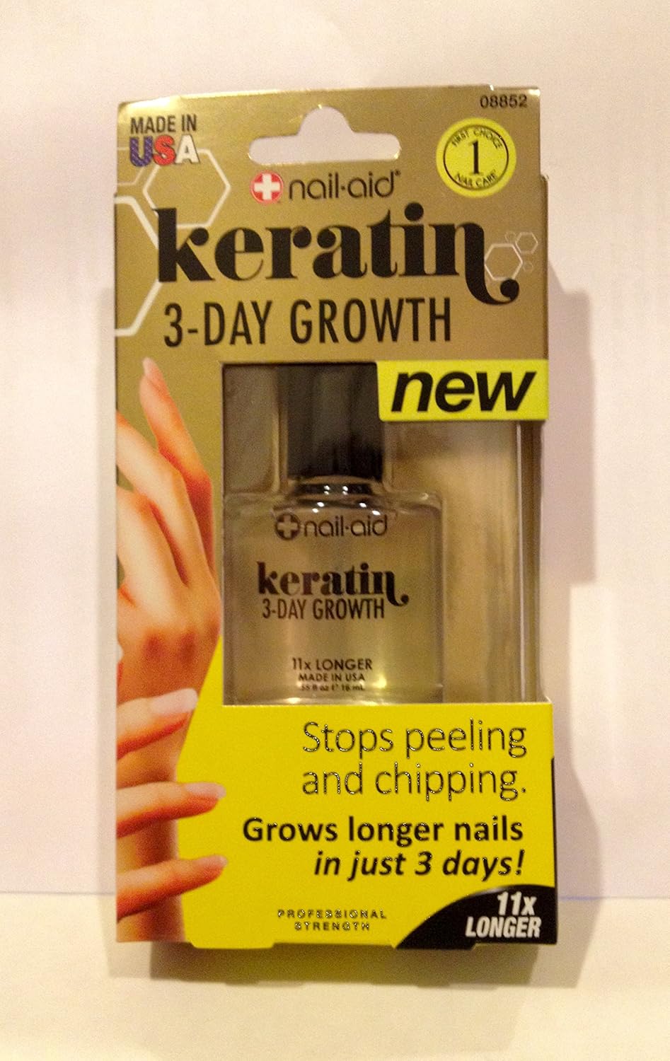 Nail-Aid KERATIN, 3-DAY Growth .55 fl oz (16ml) : Beauty