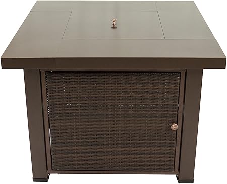 Amazon Com Pleasant Hearth Ofg419t Rio Square Wicker Gas Fire