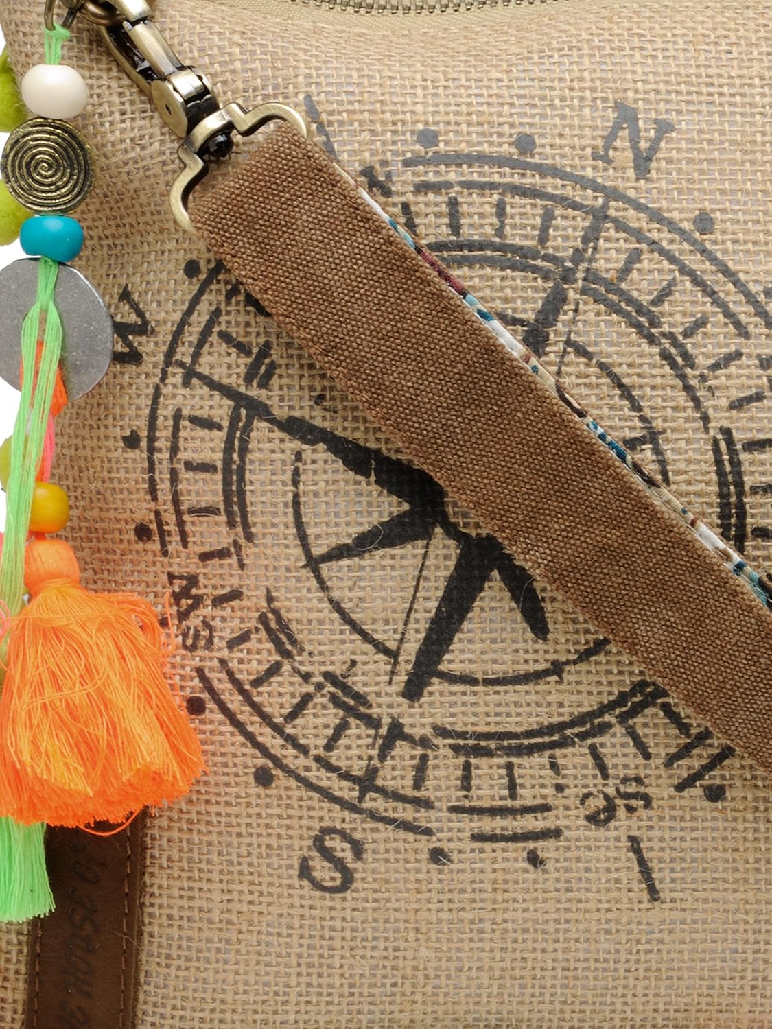 the house of tara women's crossbody bag (beige, htcb 048)