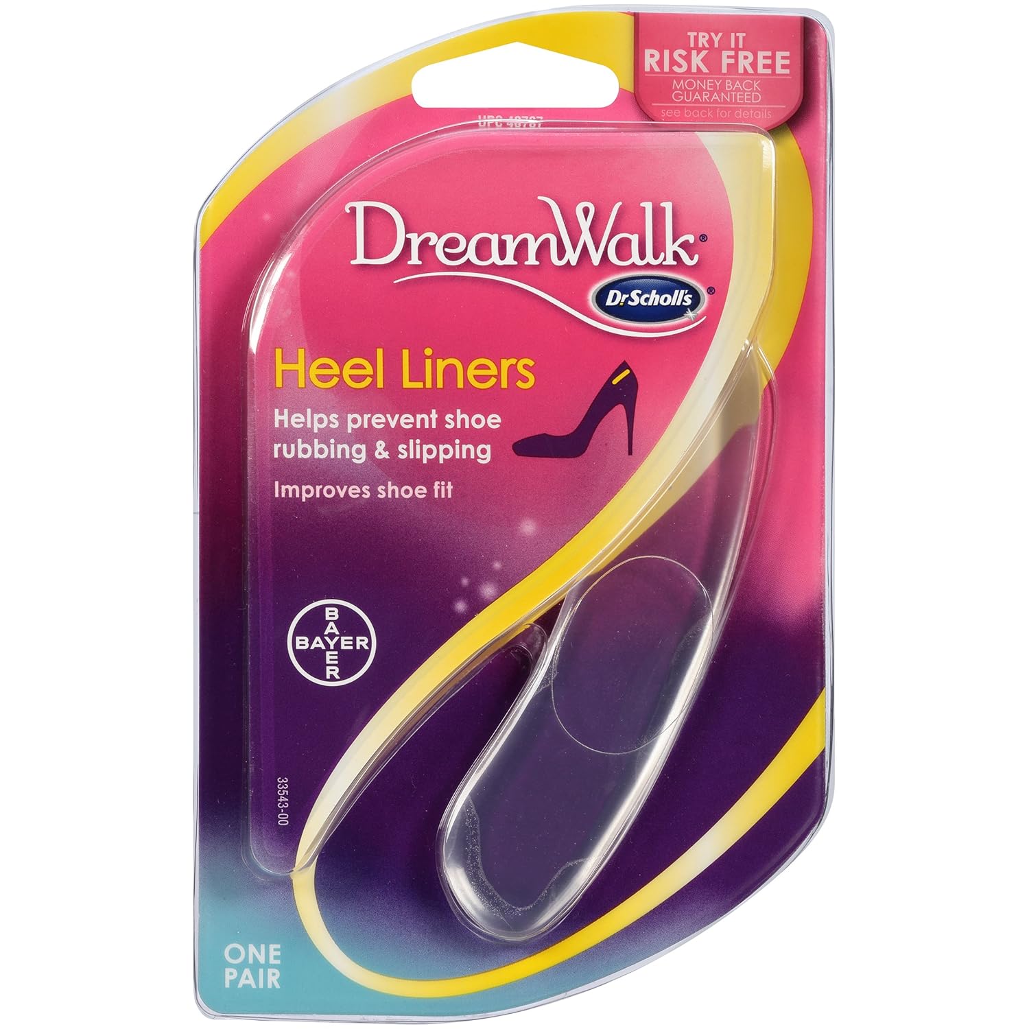 Dr. Scholl's DreamWalk Clear Gel Heel Liners Prime Pantry