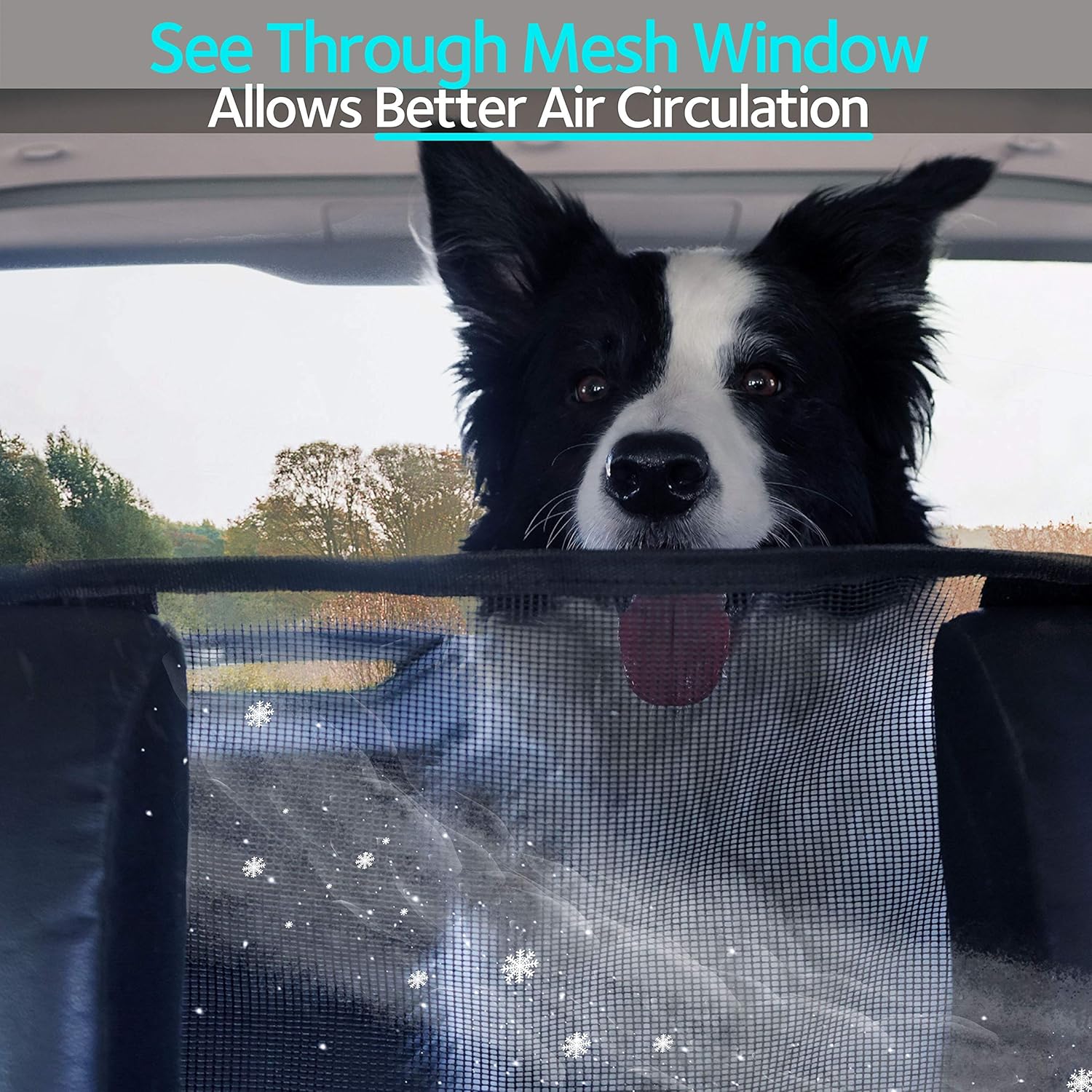 KULULU SUV Cargo Liner for Dogs, Heavy Duty Waterproof Non Slip Durable Liner, Mesh Window for Stress Free Travel, Pet Cargo Cover with Bumper Flap Protector, Universal Fit 55" W X 93" L : Pet Supplies