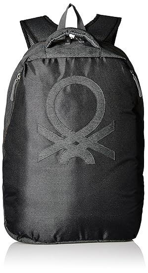 United Colors of Benetton 23 Ltrs Black Casual Backpack(17A6BKPK0L13I)