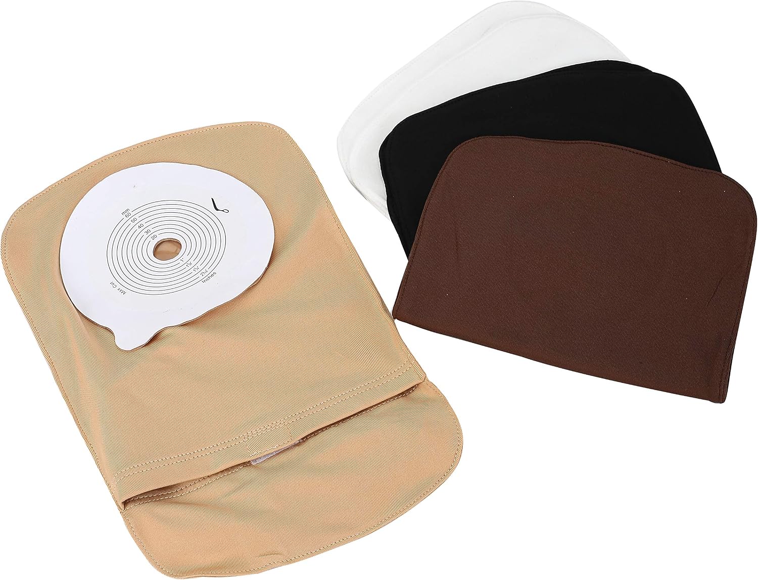 4Pcs Stoma Bag Covers, High Resilience Lightweight Colostomy Bags Cover, for Round Opening Colostomy Medical Bag - Image 3