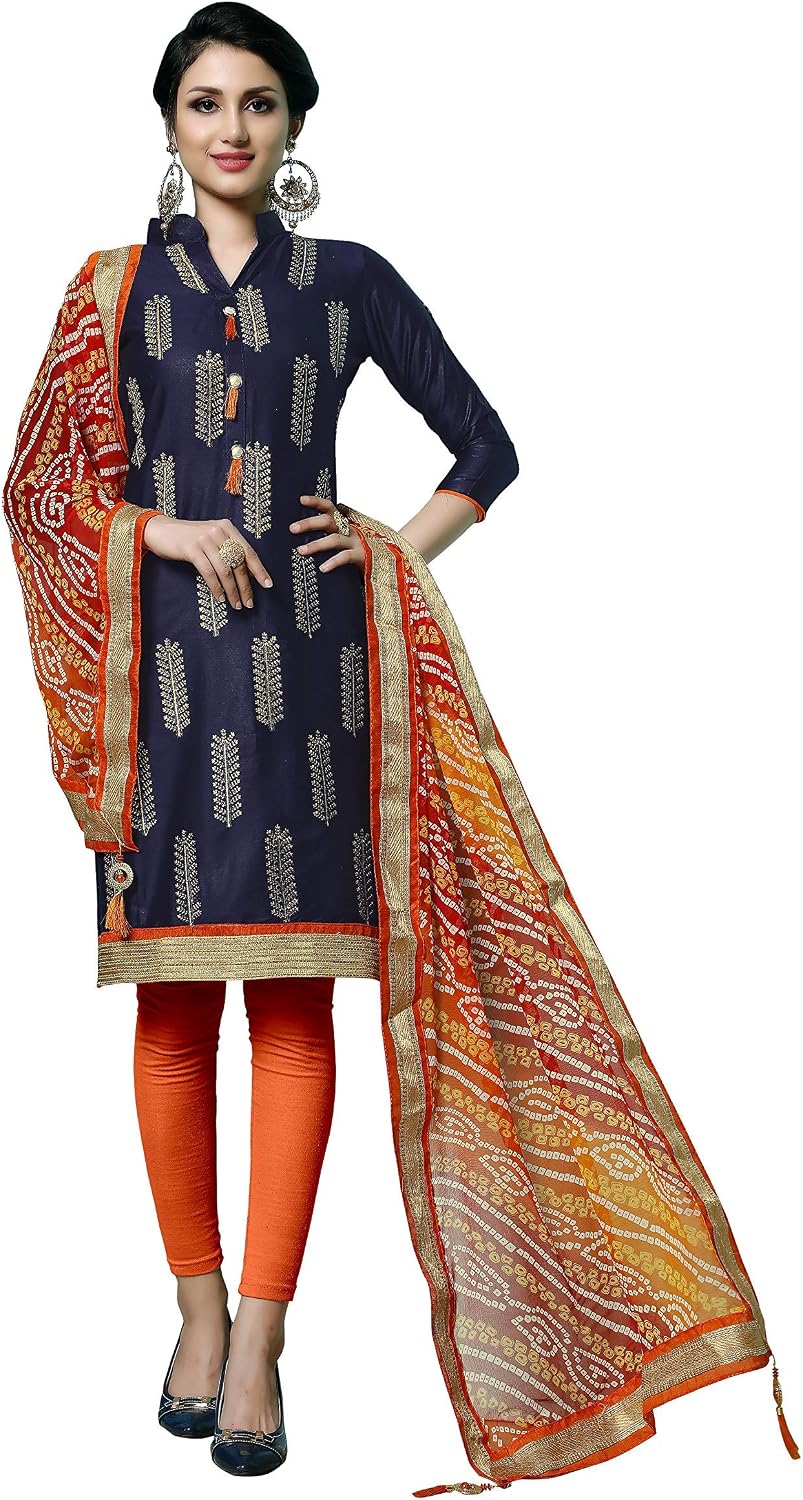 navy blue and orange clothes