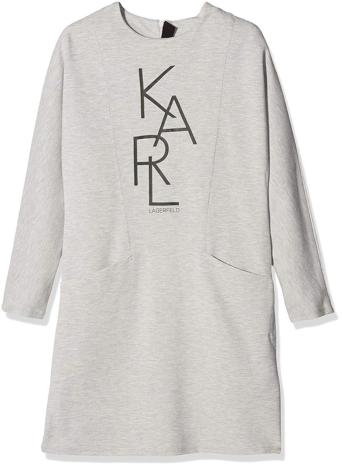 Karl Lagerfeld Girls Robe Party Dress Gris Clair Chine