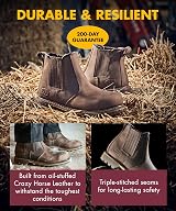 V12 Rawhide Chelsea Boots Men Steel Toe Cap Heat-Resistant Sole UK 9 view 4