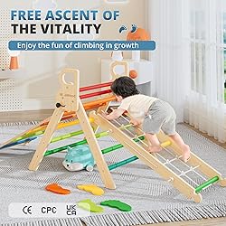 BlueWood 10-in-1 Pikler Triangle Set, Toddler